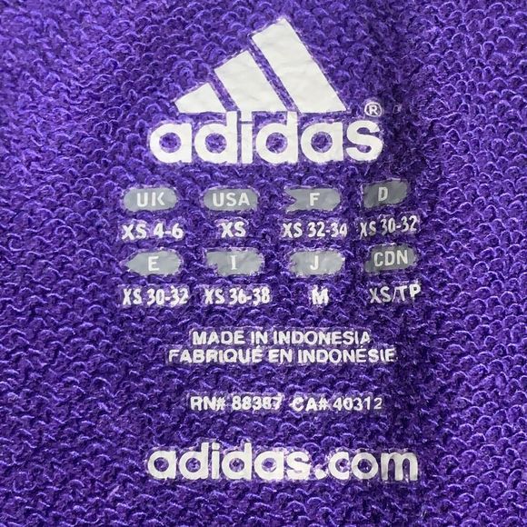 Adidas purple and gray sweatshirt Women’s size XS - Picture 8 of 9